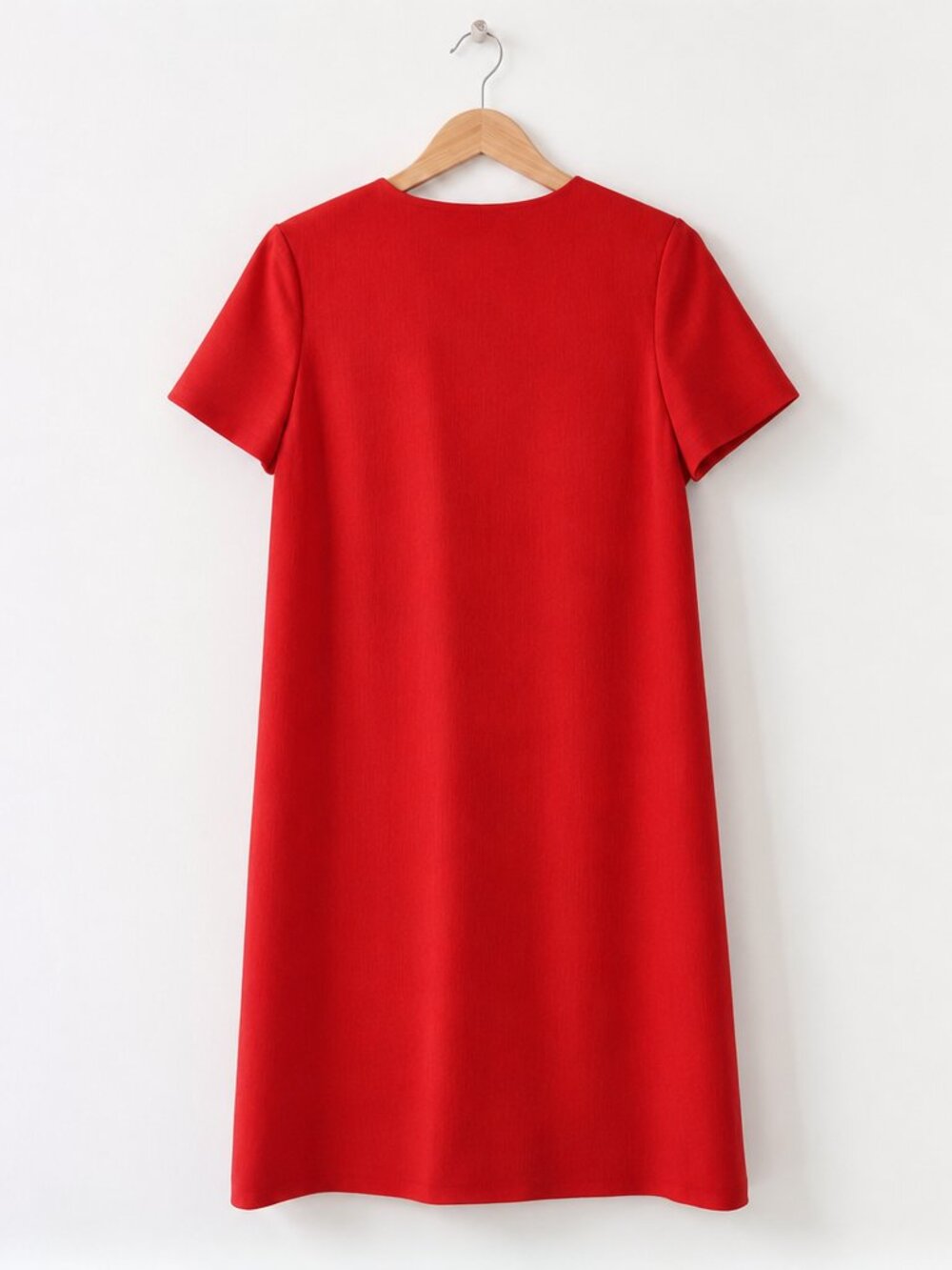 Aritzia Babaton Patricio Crepe Shift Dress Poppy Red 6